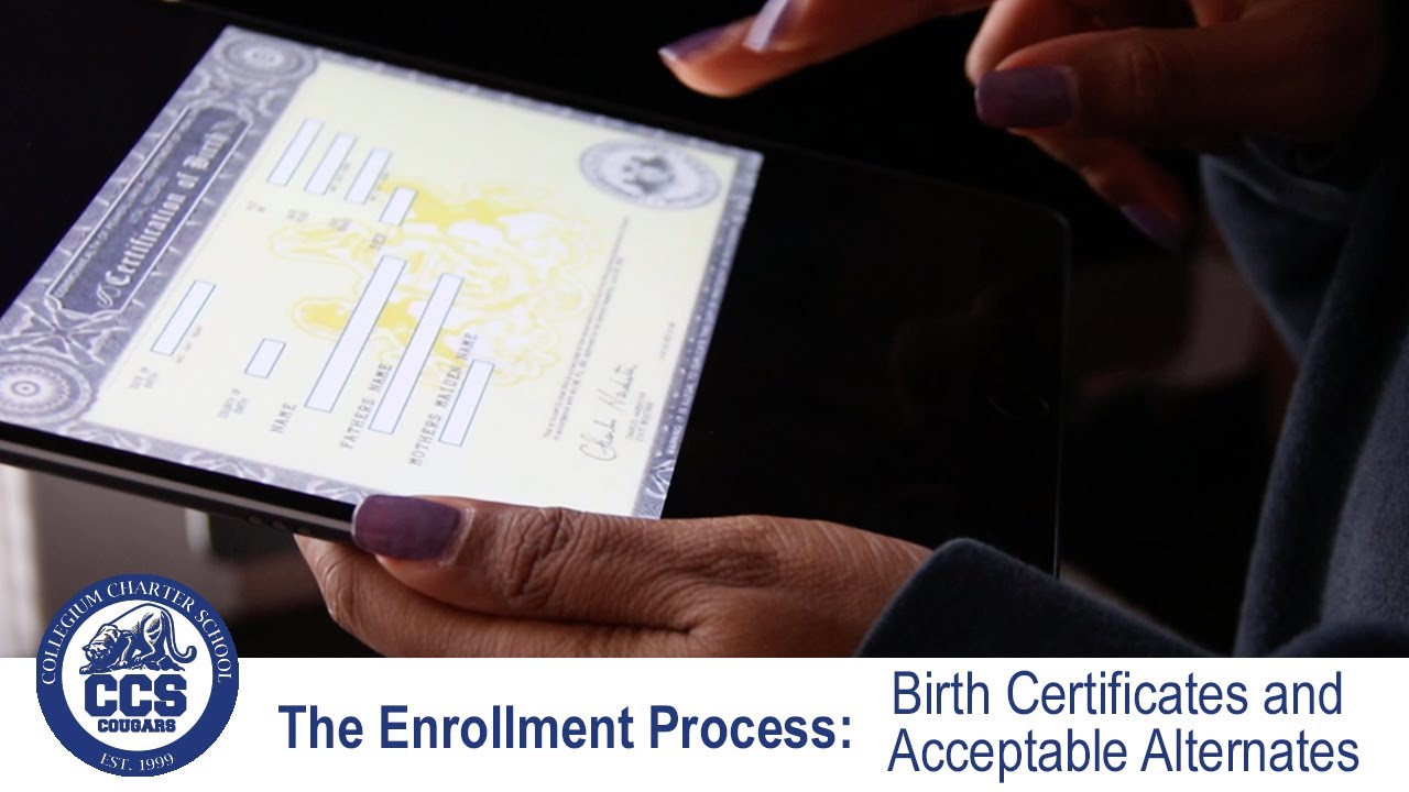 The child’s Birth Certificate